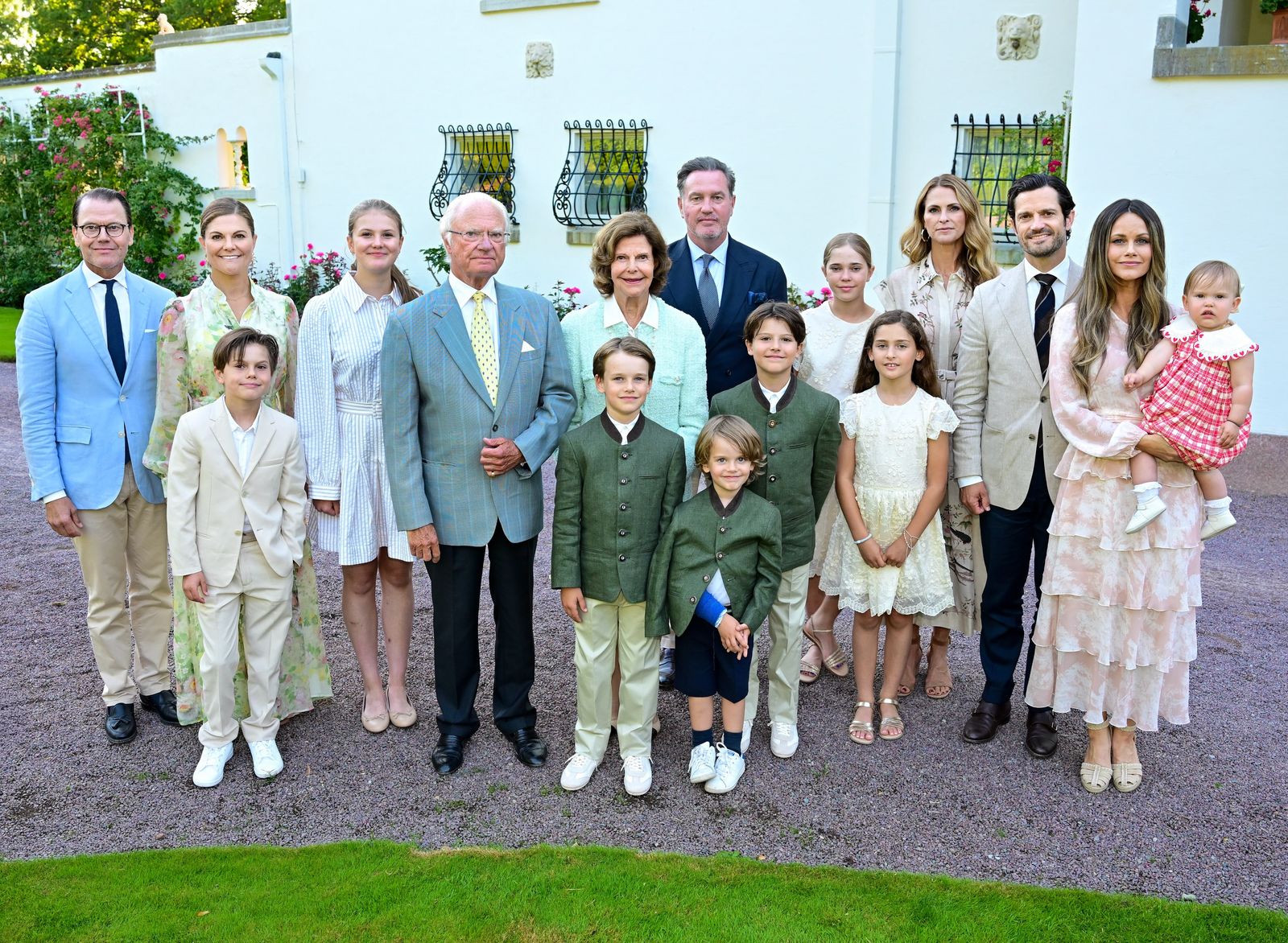 Image may contain Carl XVI Gustaf of Sweden Alina Stiegler and Chandler Canterbury