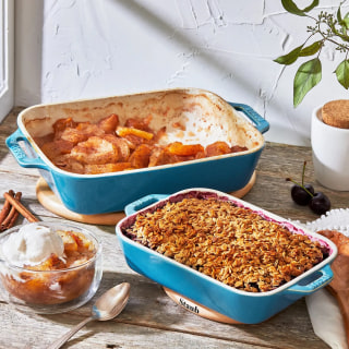 Staub Rustic Turquoise 2-Piece Rectangular Baking Dish Set