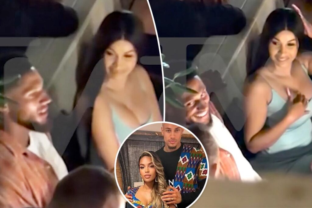 Cardi B dines with soccer star Maduka Okoye — as his ex labels him an absent father in scathing rant