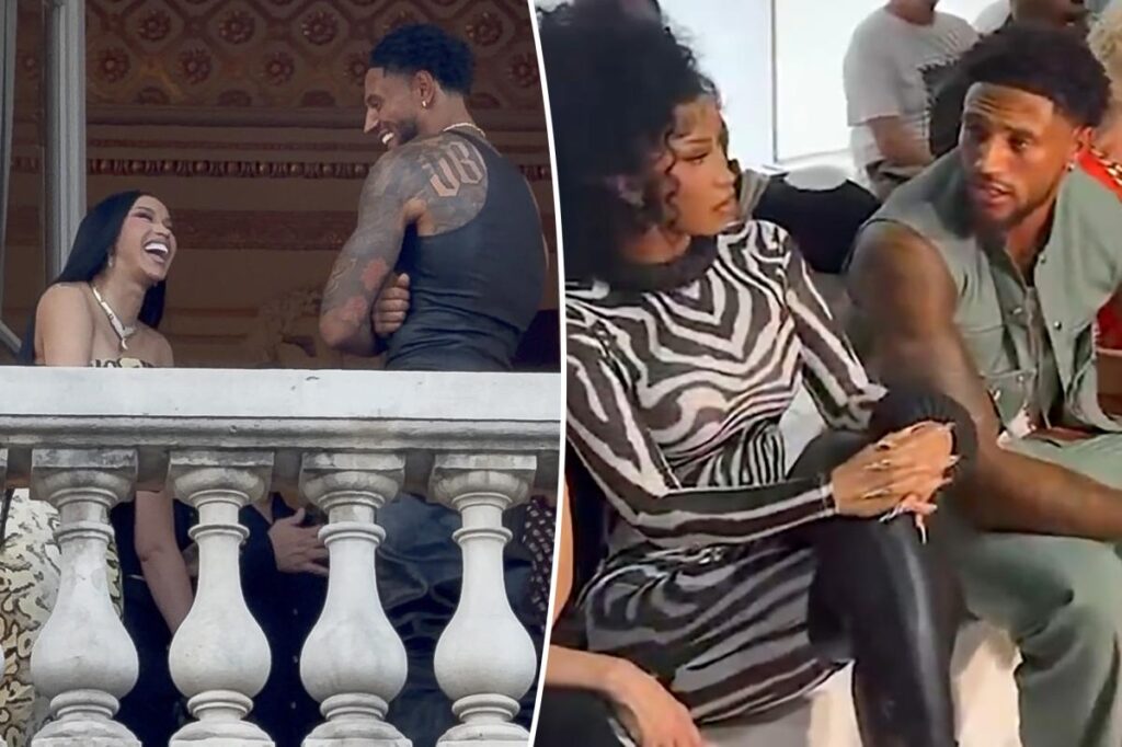 Cardi B sets tongues wagging with Paris Fashion Week flirt fest with soccer hunk Maduka Okoye Cardi B sets tongues wagging with Paris Fashion Week flirt fest with soccer hunk Maduka Okoye