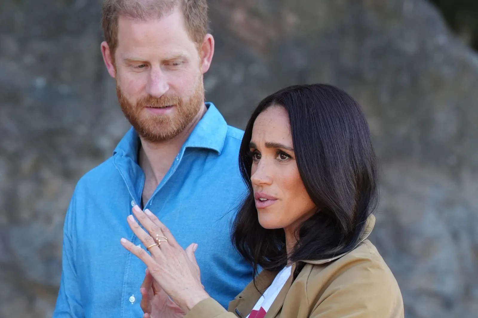 Meghan Markle and Prince Harry take part in the Scar Tree Walk, in Melbourne, Australia, on April 16, 2026.