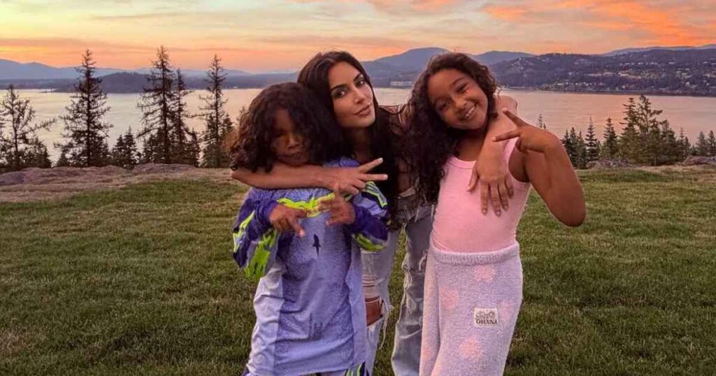 Kim Kardashian Gives Rare Glimpse of Lewis Hamilton Bonding With Her Kids Kim Kardashian Gives Rare Glimpse of Lewis Hamilton Bonding With Her Kids