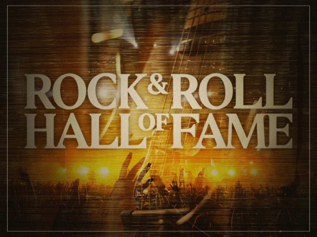 Who performed at the opening concert for the Rock and Roll Hall of Fame in 1995