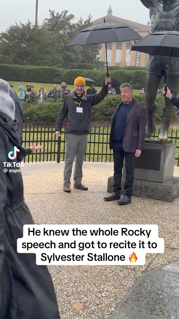 Kid recites whole ‘Rocky’ speech to Sylvester Stallone