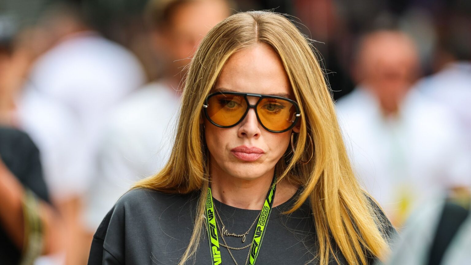 Adele gives casual dressing the VIP treatment Adele walks in the paddock during the F1 Grand Prix of Great Britain at Silverstone Circuit on July 5, 2026