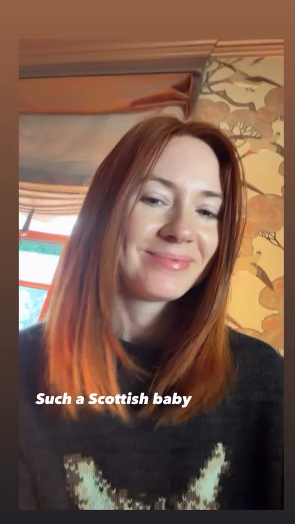 Karen Gillan is surprised by how Scottish her daughter sounds when she hasn’t even been in Scotland