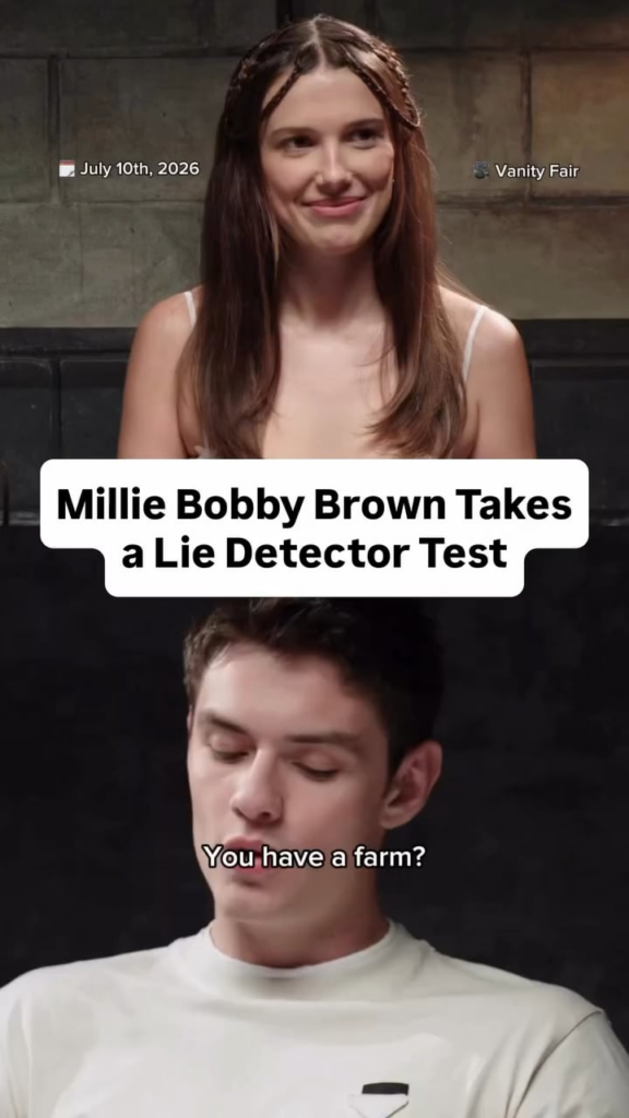 Millie Bobby-Brown on if she eats her farm animals