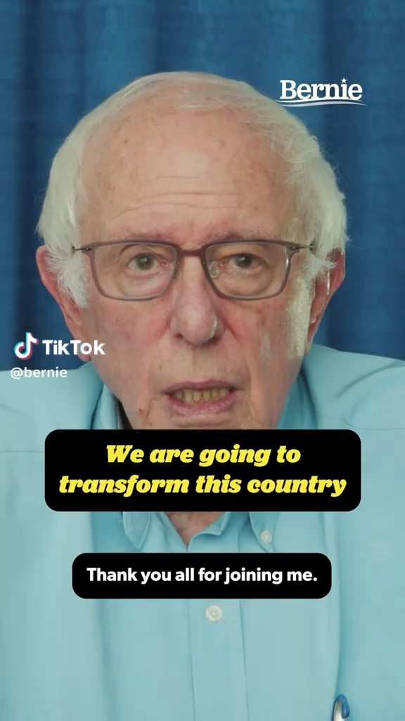 “I believe it may just be possible that this country is on the verge of the political revolution we have fought for, for such a long time.”