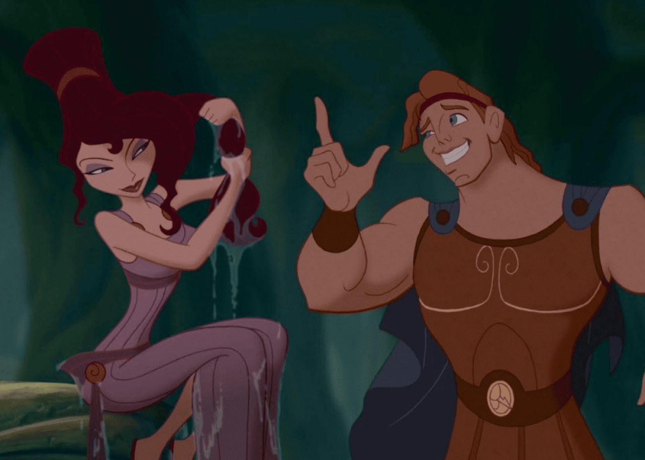 Tate Donovan and Susan Egan in ‘Hercules’. - 