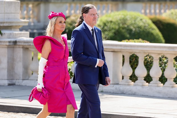 Princess Delphine of Belgium and James O’Hare attend the military and civil parade during the Belgium’s National Day on July 21, 2026 in Brussels