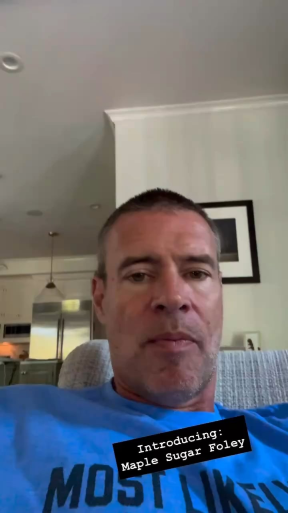 Scott Foley introducing his new kitten Maple Sugar Foley