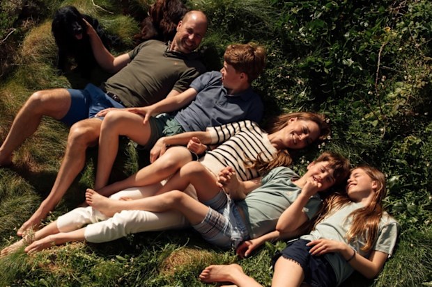 Prince William and Catherine, the Prince and Princess of Wales, with Prince George, Princess Charlotte and Prince Louis, on an Easter break in Cornwall, shared to mark the 15th wedding anniversary of the couple, April 29, 2026.