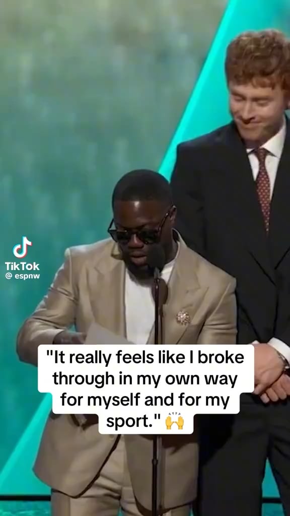 Alysa Liu after winning Breakthrough Athlete at the ESPYS “It really feels like I broke through in my own way for myself and for my sport.”