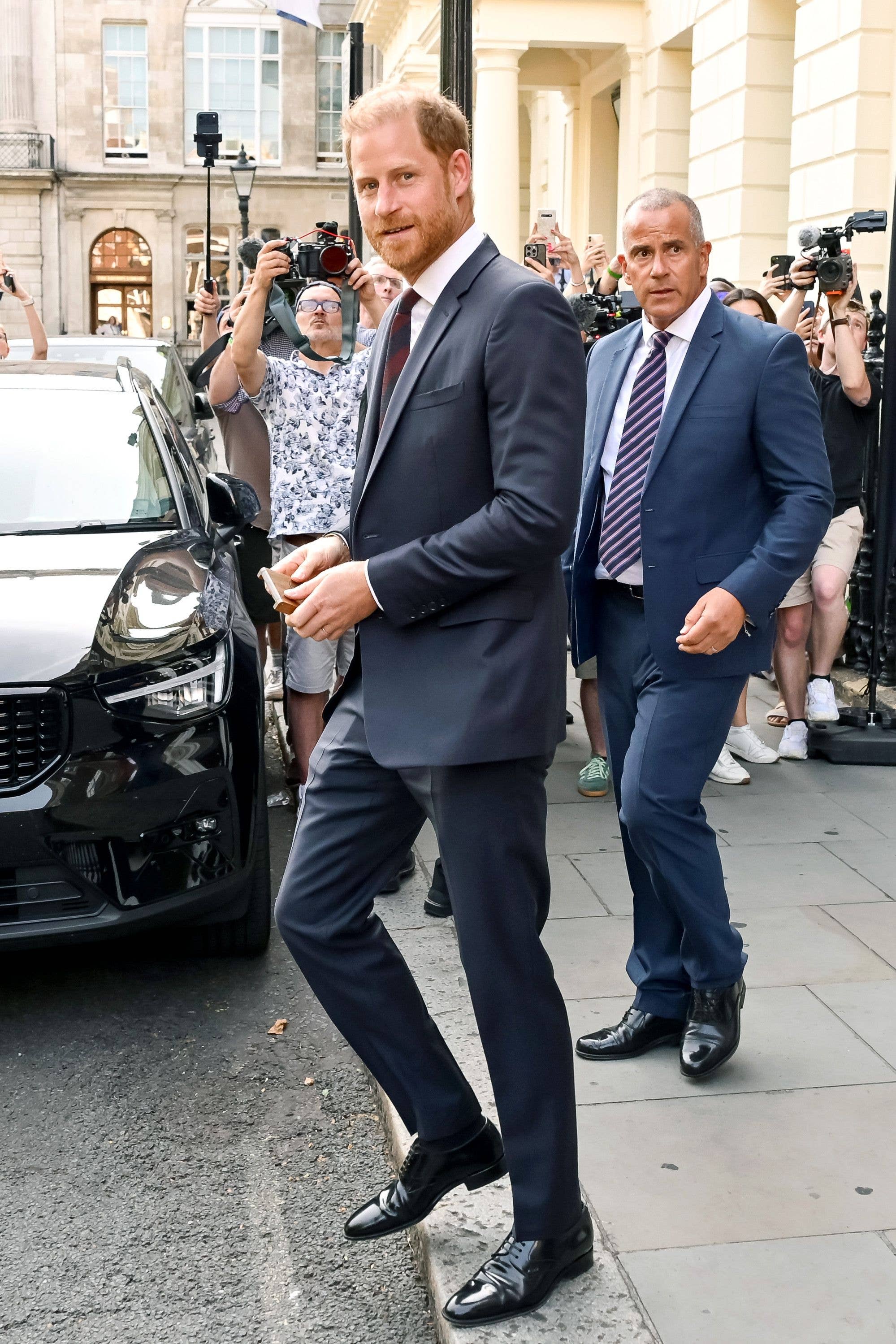 Prince Harry pictured leaving his Invictus Games event on July 7, 2026 in London 