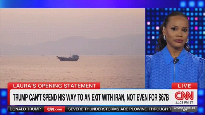 CNN split screen comparison of what Hegseth was saying months ago on the Iran War and what he said yesterday.