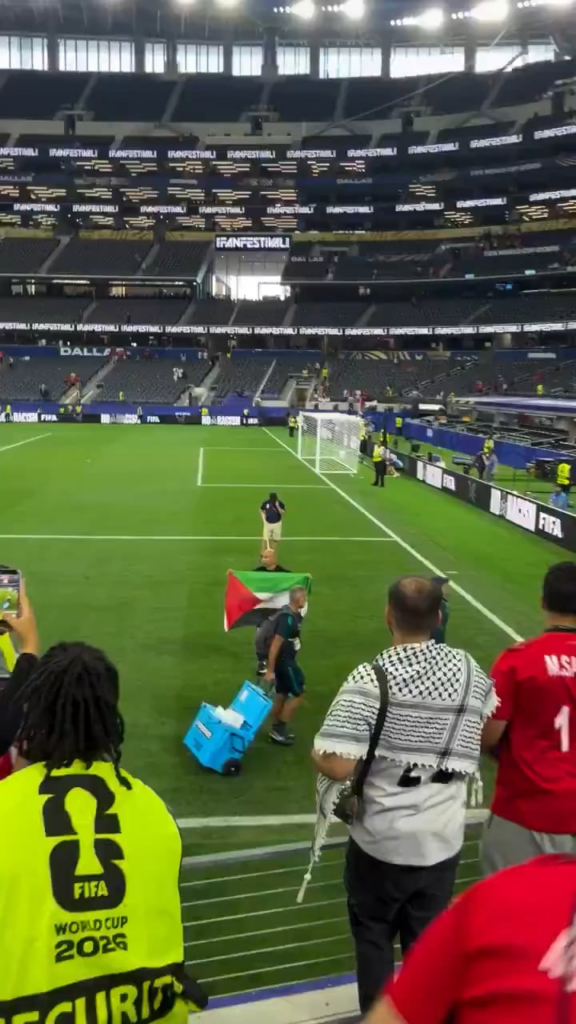 Egypt Manager Hossam Hassan Raises Palestinian Flag After Historic World Cup Win (3 July 2026) Egypt Manager Hossam Hassan Raises Palestinian Flag After Historic World Cup Win (3 July 2026)