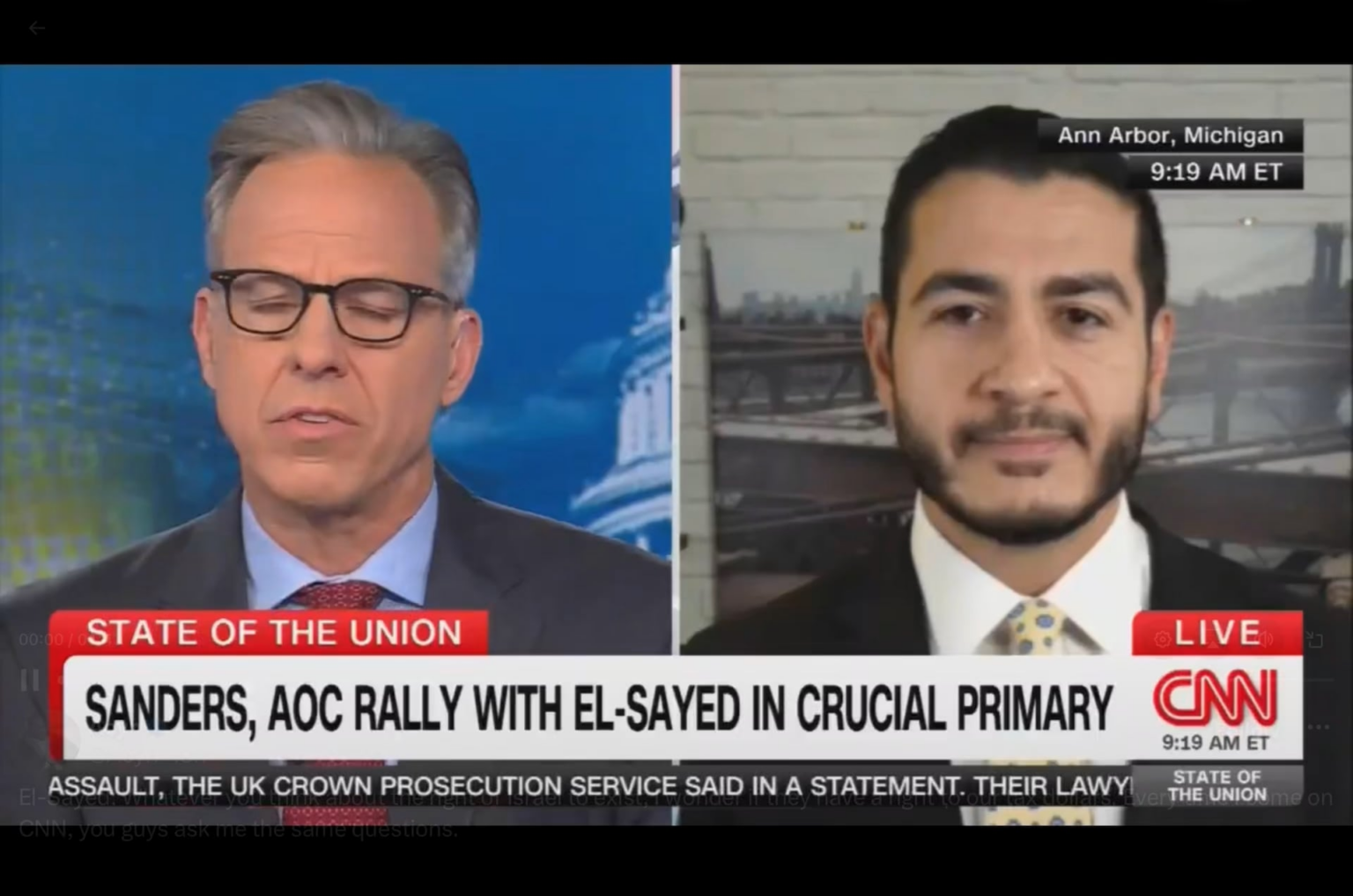 Michigan Senate Candidate Abdul El-Sayed asked about Mayor Mamdani’s recent answer about AIPAC funded Democrats: “…Every time I come on CNN, you guys ask me the same questions about these theoretical rights of existence or whether or I agree with the Mayor of NY…” Michigan Senate Candidate Abdul El-Sayed asked about Mayor Mamdani’s recent answer about AIPAC funded Democrats: “…Every time I come on CNN, you guys ask me the same questions about these theoretical rights of existence or whether or I agree with the Mayor of NY…”