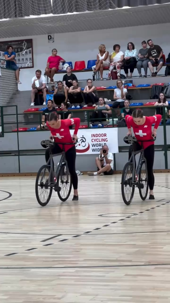 TIL there is a an artistic cycling World Cup (Swiss athletes Larissa Tanner and Simona Lucca)
