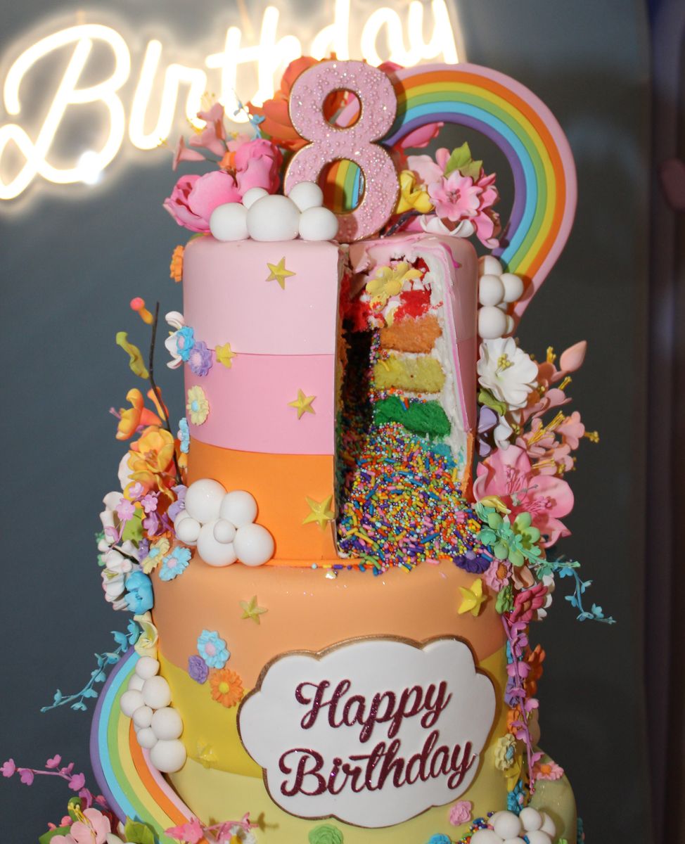 Cardi B surprises daughter Kulture with massive towering Care Bears birthday cake