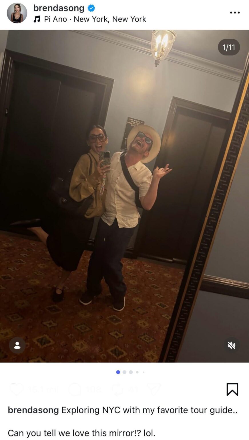 Brenda Song is exploring New York City with her favorite tour guide (aka Macaulay Culkin)
