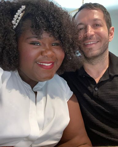 Gabourey Sidibe and husband Brandon Frankel.Credit: @gabbysidibe/Instagram