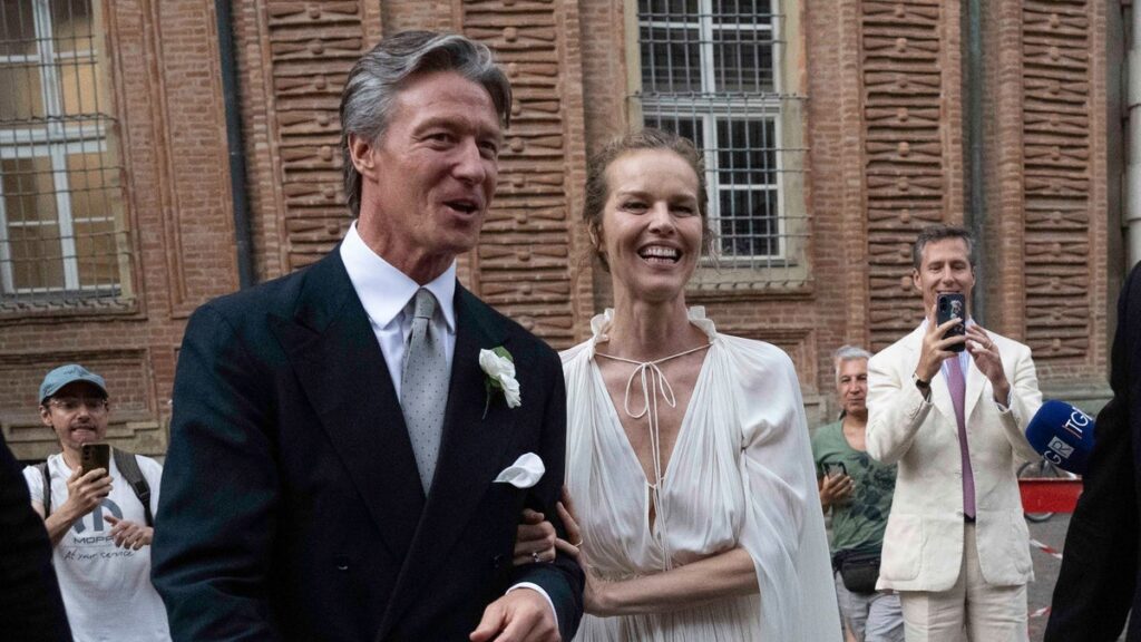 Wonderbra icon Eva Herzigová marries Giorgio Marsiaj after 25 years together