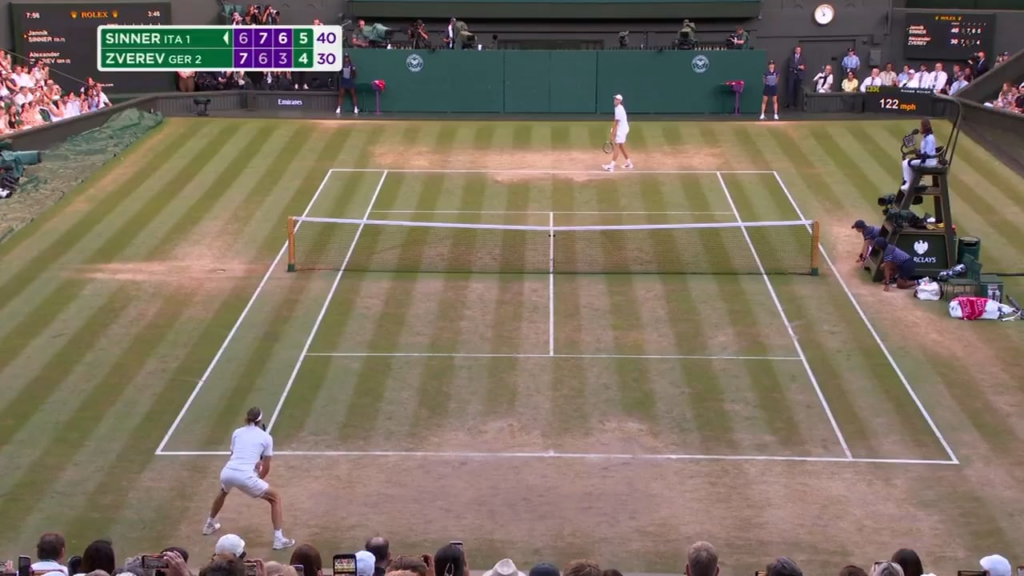 Jannik Sinner secures his fifth Grand Slam, winning back-to-back Wimbledon titles after defeating Zverev in a thrilling final match.