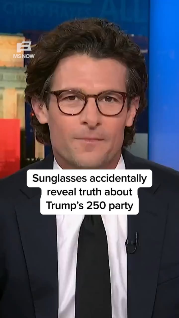 Fox News claimed Trump’s Freedom 250 event, despite the the sparse crowds behind them, had “thousands of people”, but a guitarists sunglasses reflection said otherwise.