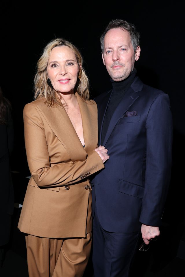 Kim Cattrall and Russell Thomas attend the Nina Ricci Womenswear Fall/Winter 2025-2026 show as part of Paris Fashion Week at Hotel Salomon de Rothschild on March 07, 2025 in Paris, France.Credit: Jacopo Raule/Getty Images