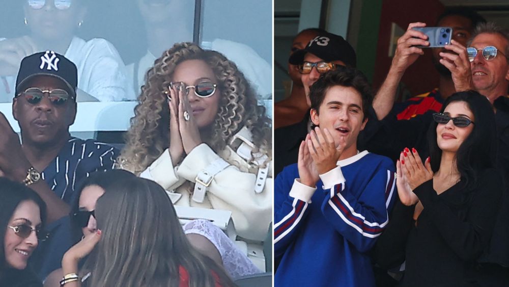 Beyoncé, Kylie Jenner Lead World Cup Final Sunglasses Trend Beyoncé and Jay-Z, Kylie Jenner and Timothée Chalamet at the 2026 FIFA World Cup Final Match, wearing an array of sunglasses.
