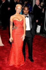 Amber Rose (wearing a Carolina Herrera dress), Kanye West (wearing a Louis Vuitton tuxedo) at arrivals for The Model as Muse: Embodying Fashion Costume Institute Benefit Gala, Metropolitan Museum of Art, New York, NY May 4, 2009. Photo By: Rob Rich/Everett Collection