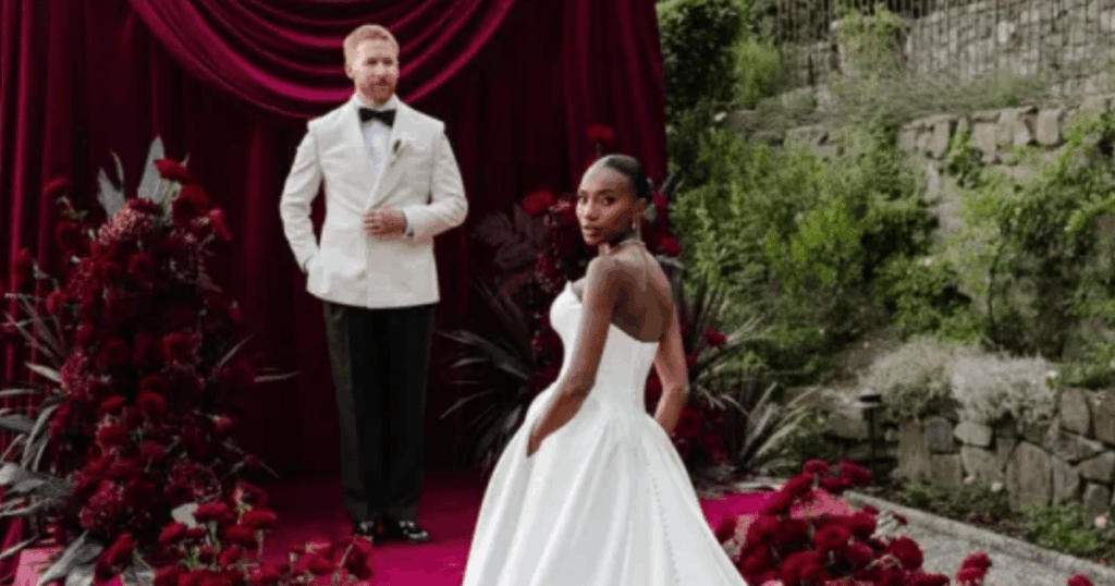 Neil Jones offers glimpse inside lavish Italian wedding to Chyna Mills without family