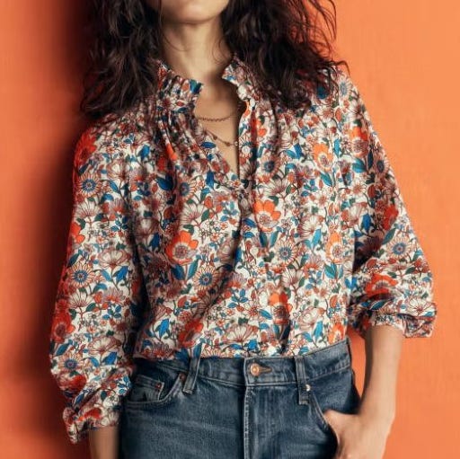Erica Cotton Frill Top