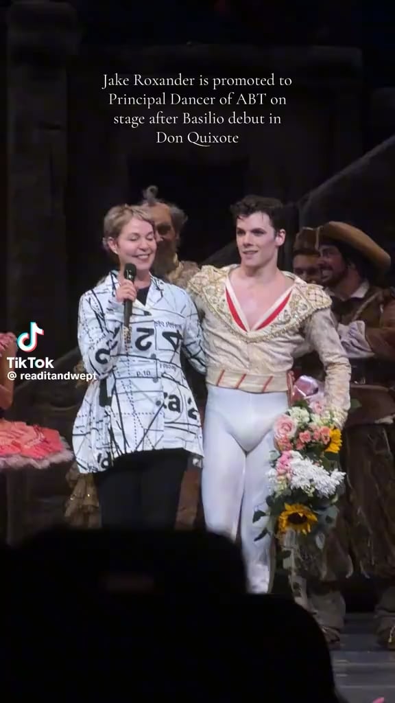 Jake Roxander is promoted to Principal Dancer of ABT on stage after Basilio debut in Don Quixote