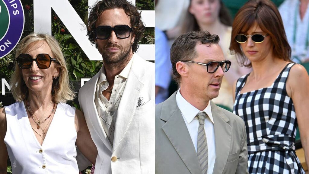 Wimbledon 2026 Day 9: Aaron Taylor-Johnson, 36, and wife Sam, 59, arrive hand-in-hand as they lead VIP guests