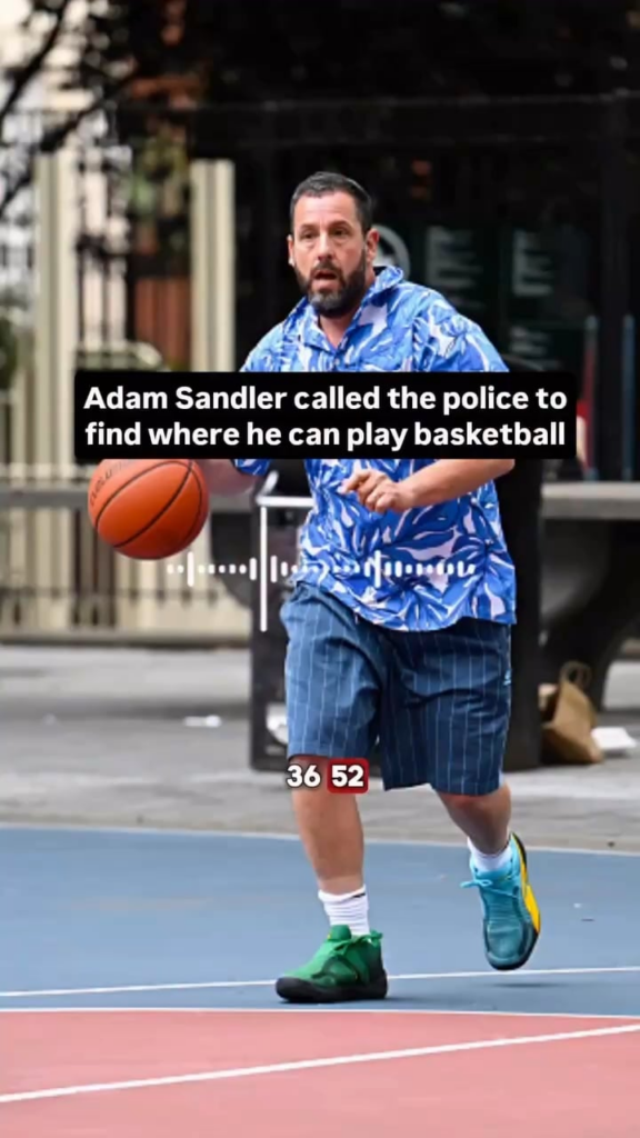 Adam Sandler called the Nantucket public safety line to find where he can play basketball