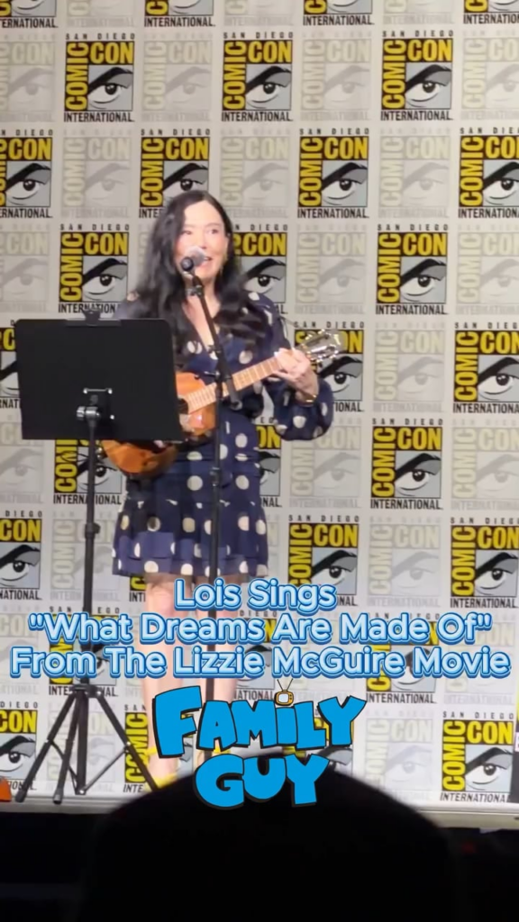 Alex Borstein (Miss Ungermeyer in ‘The Lizzie McGuire movie) sings ‘What Dreams are Made Of’