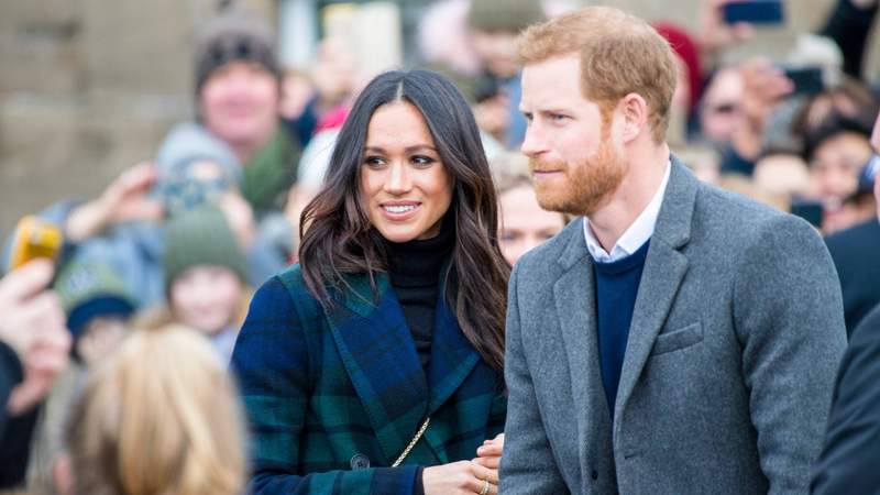 Meghan Markle and Prince Harry during a royal engagement in 2018. By: MEGA