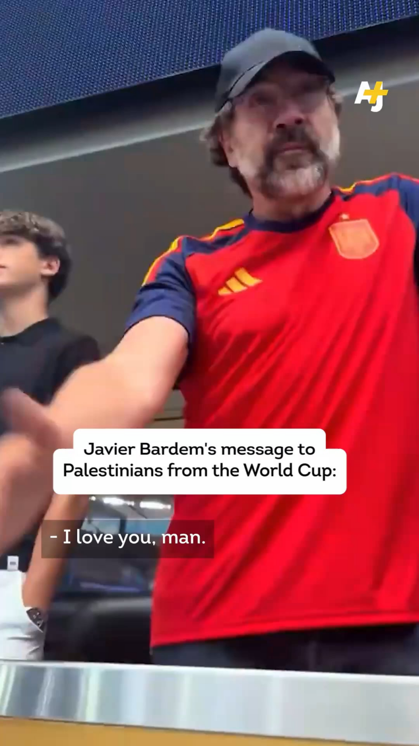 Javier Bardem's message to Palestine: “Existence is Resistance”