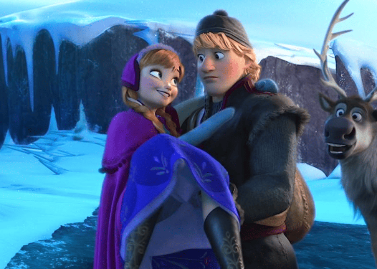 Kristen Bell and Jonathan Groff in ‘Frozen’. - 