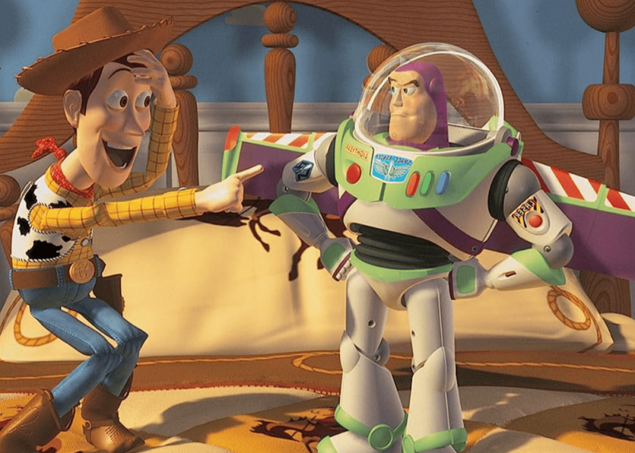 Tom Hanks and Tim Allen in ‘Toy Story’. - 