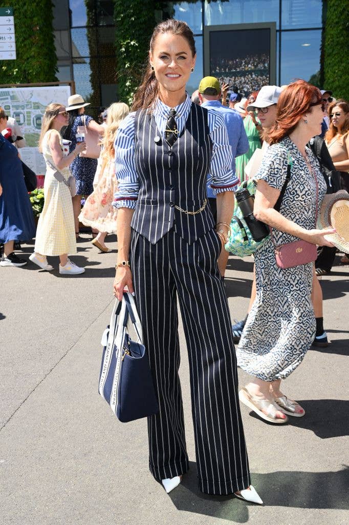 Jade Holland Cooper attends day nine of Wimbledon