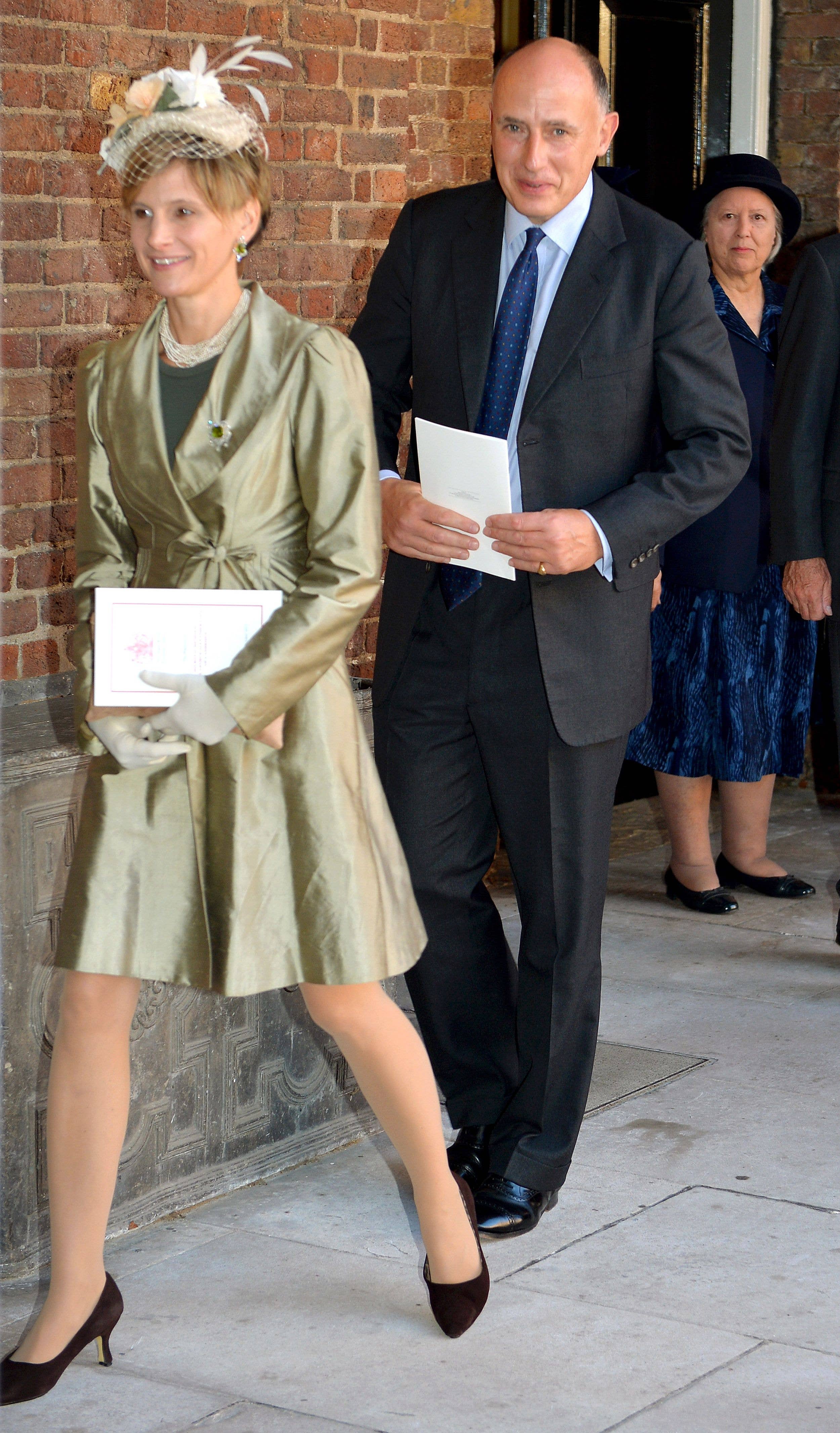 Jamie later became godfather to Prince George, seen here attending his 2013 christening at the Chapel Royal in St James's Palace