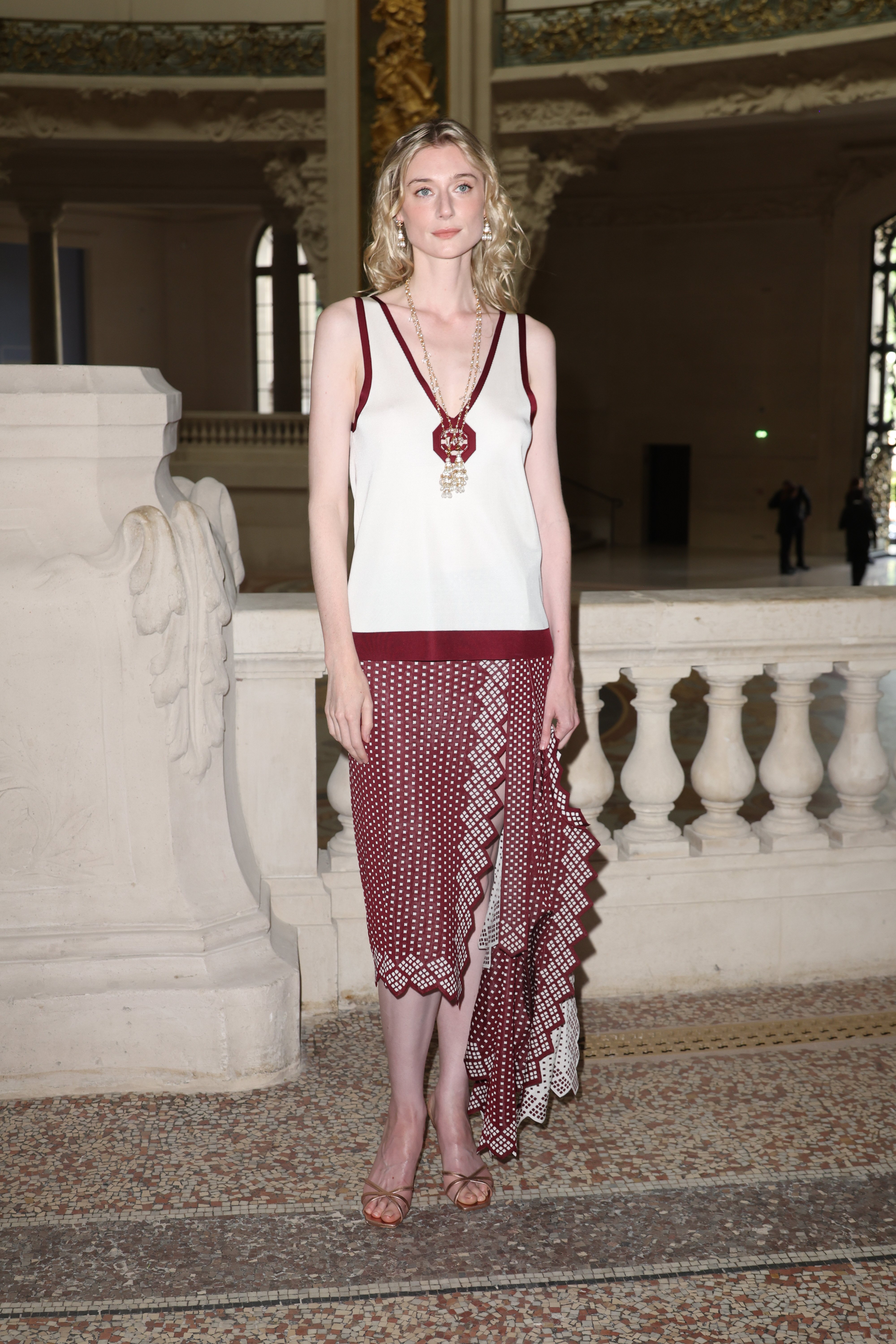 Elisabeth Debicki  attends the Chanel show.