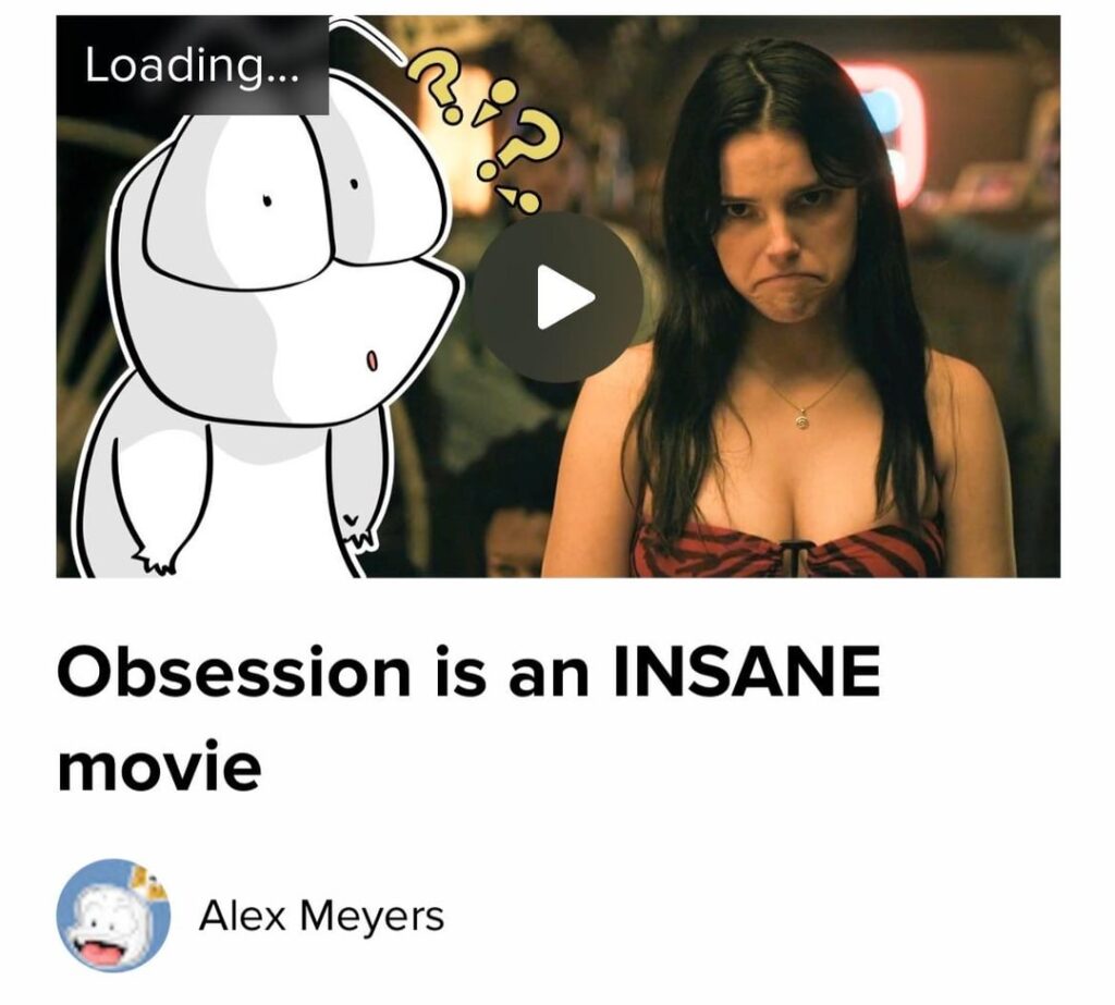 Alex Meyers faces backlash over his Obsession review, posts a defensive response, then deletes both videos Alex Meyers faces backlash over his Obsession review, posts a defensive response, then deletes both videos