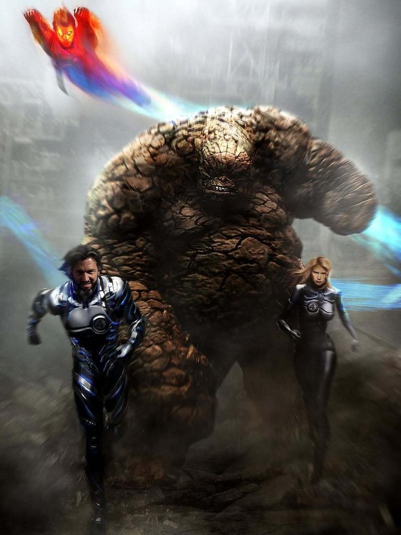 Fantastic Four 3, 2009 Cancelled movie, team concept art.