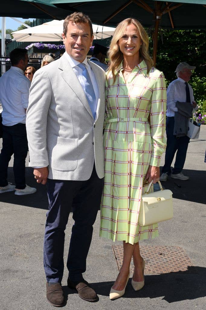 Peter Phillips and Harriet Sperling during day ten of the 2026 Wimbledon Tennis Championships at the All England Lawn Tennis and Croquet Club on July 08, 2026 in London, England