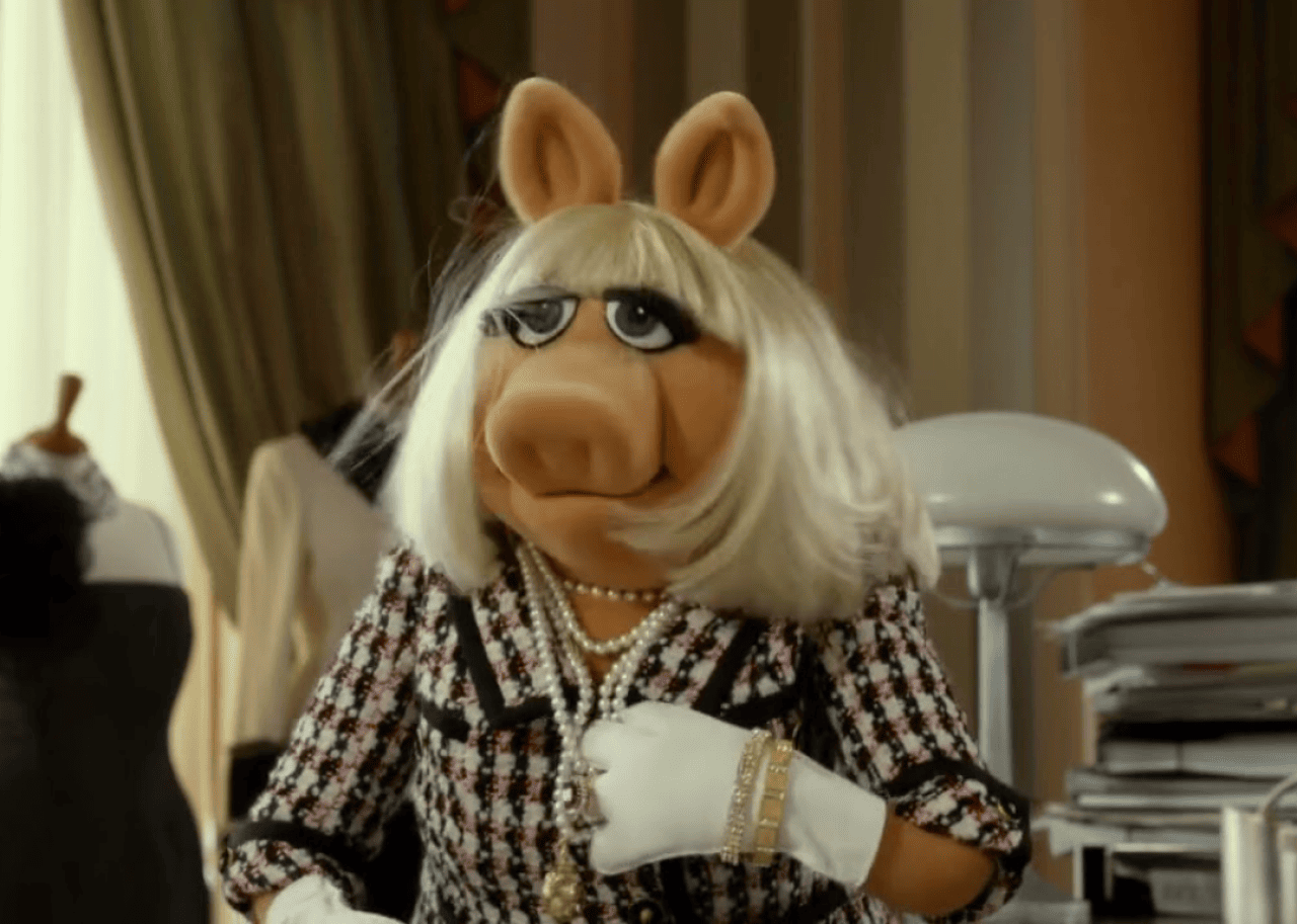 Miss Piggy in a scene from 'The Muppets' (2011) - 