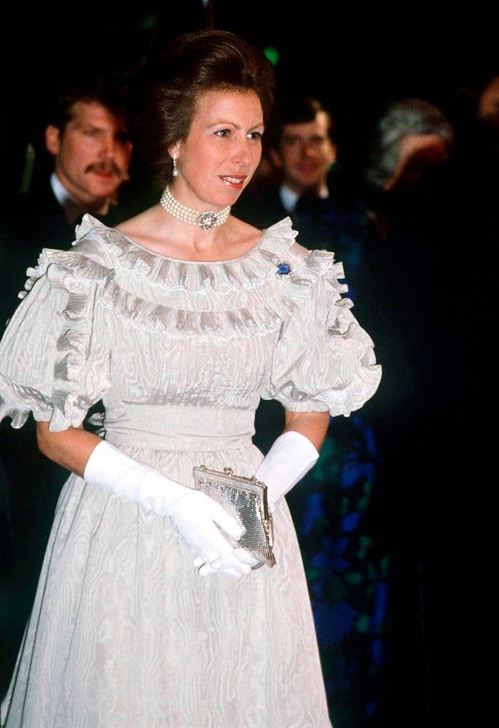 Princess Anne At The Film Premiere Of A "passage To India" In London.