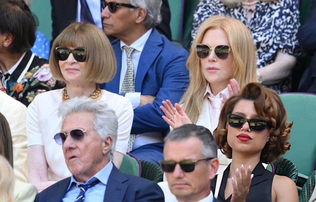 Celebs at the Wimbledon Men’s Singles final today 🎾